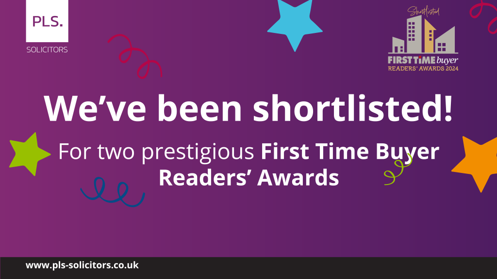 PLS have been nominated in First Time Buyer Readers' Awards